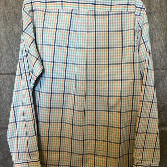 IZOD Men's Small Pastel Collard Button Down Shirt Long Sleeve Easter Spring NEW - Picture 4 of 5